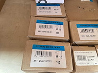 15 dozen veerringen; gipsplaatschroeven; houtdraadbouten - afbeelding 4 van  8