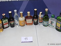 15 flesjes diverse sterke drank - afbeelding 1 van  3