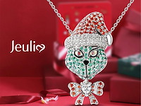 1,5 karaat kerstmonster-geïnspireerde ketting met hanger - afbeelding 3 van  4