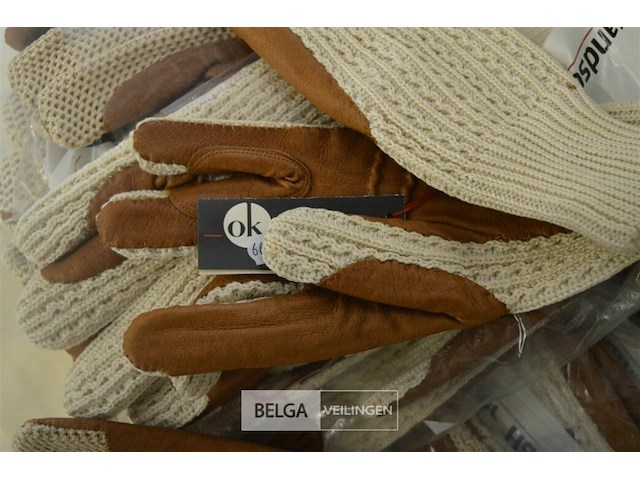15 paar half lederen handschoenen - afbeelding 4 van  4