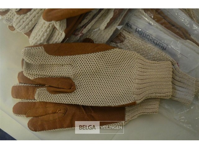 15 paar half lederen handschoenen - afbeelding 2 van  3