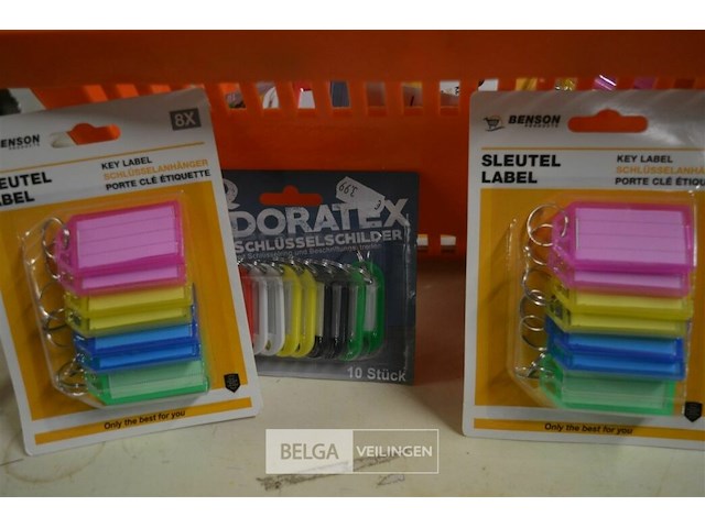 15 pak. sleutellabels - afbeelding 1 van  3