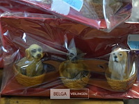 ±15 setjes mini beeldjes uilen en honden - afbeelding 4 van  6