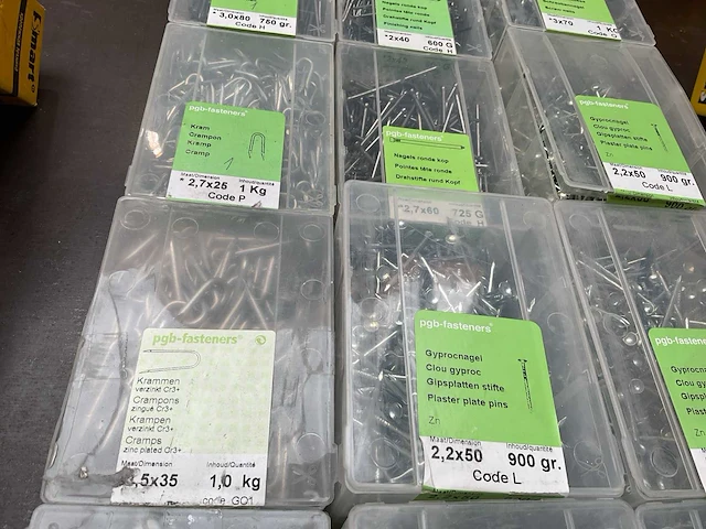 15 x dozen gyprocnagels; nagels ronde kop; getorste nagels; krammen; schalienagels - afbeelding 4 van  6