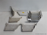 15 x eindstop rechts 160mm licht grijs pvc regenafvoer - afbeelding 1 van  2