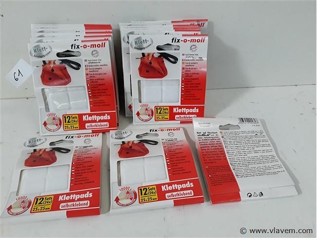 15 x klittenband strips 12 sets - afbeelding 1 van  2
