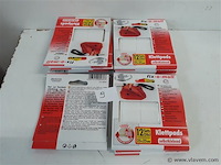 15 x klittenband strips 25x25mm 12 sets