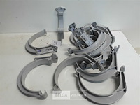 15 x ophangbeugel 125mm licht grijs pvc regenafvoer - afbeelding 2 van  3