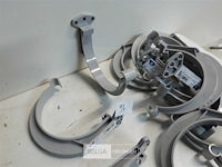 15 x ophangbeugel 125mm licht grijs pvc regenafvoer - afbeelding 3 van  3