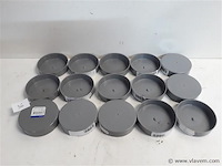 15 x oversteekstop 80 mm pvc lijmverbinding - afbeelding 1 van  2