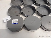 15 x oversteekstop 80 mm pvc lijmverbinding - afbeelding 2 van  2