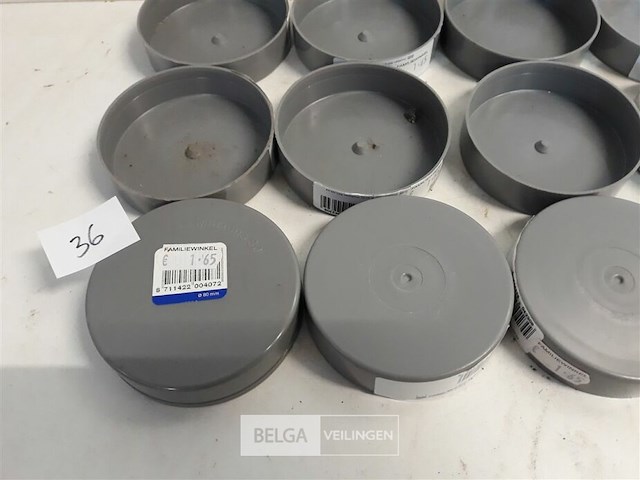 15 x oversteekstop 80 mm pvc lijmverbinding - afbeelding 3 van  3