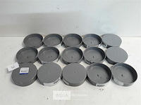 15 x oversteekstop 80 mm pvc lijmverbinding - afbeelding 1 van  3
