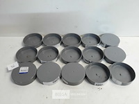 15 x oversteekstop 80 mm pvc lijmverbinding - afbeelding 1 van  3