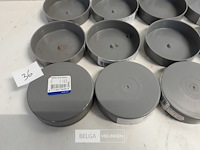 15 x oversteekstop 80 mm pvc lijmverbinding - afbeelding 3 van  3