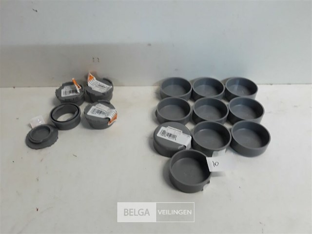 15 x stop 40 mm pvc lijmverbinding - afbeelding 1 van  3