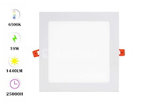 15 x vierkante verzonken led-panelen – 18w – 6500k cool white - afbeelding 2 van  4