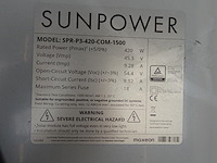15 x zonnepaneel sunpower p3 420 (6.300wp) - afbeelding 3 van  3
