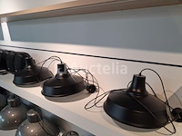 15 zwarte koepel-pendelarmaturen - afbeelding 4 van  4