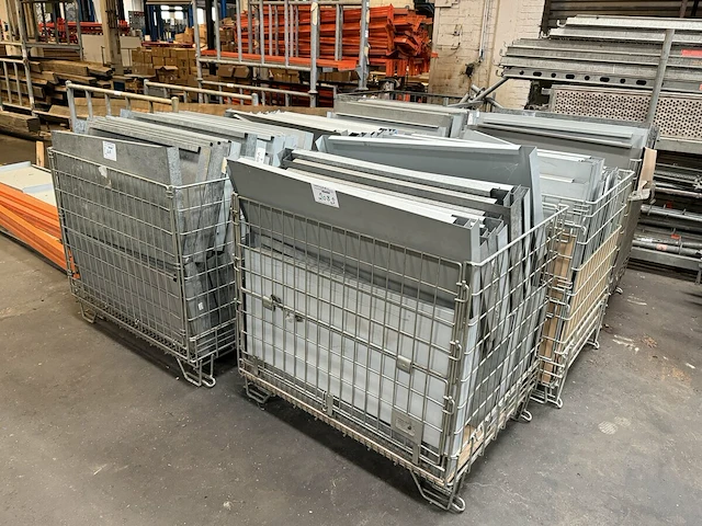 150 legplanken in galva metaal voor rek 1 m diepte - afbeelding 1 van  4