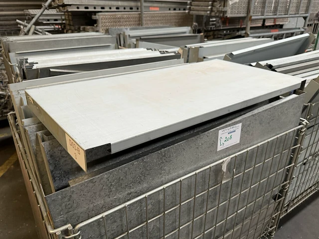 150 legplanken in galva metaal voor rek 1 m diepte - afbeelding 2 van  4