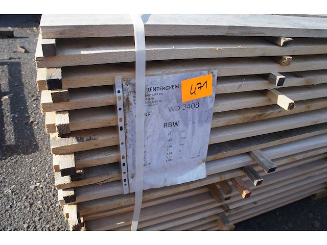 1,50 m³ eiken planken 22mm - afbeelding 4 van  4