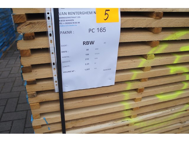 1,50 m³ eiken planken 30mm - afbeelding 2 van  4