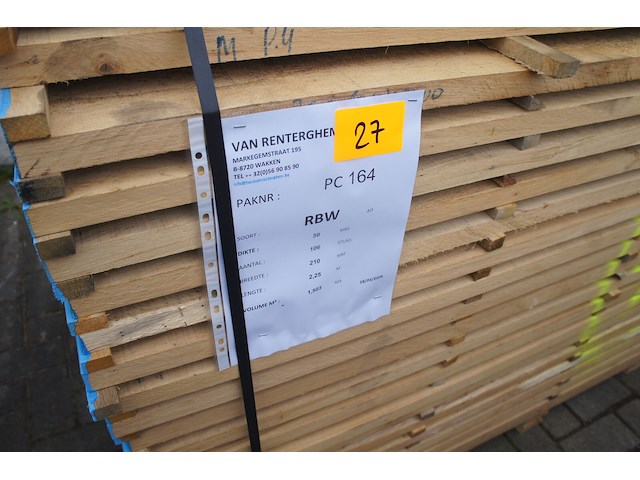 1,50 m³ eiken planken 30mm - afbeelding 2 van  4