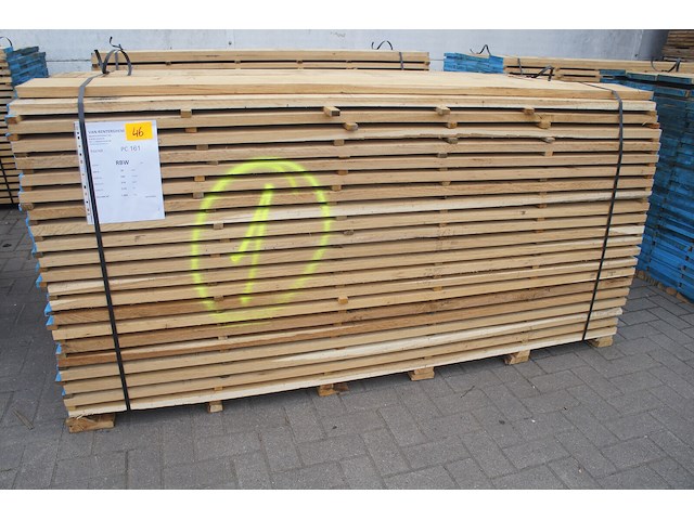 1,50 m³ eiken planken 30mm - afbeelding 1 van  4