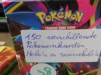 150 verschillende pokemonkaarten, holo's en reserveholo's - afbeelding 1 van  1