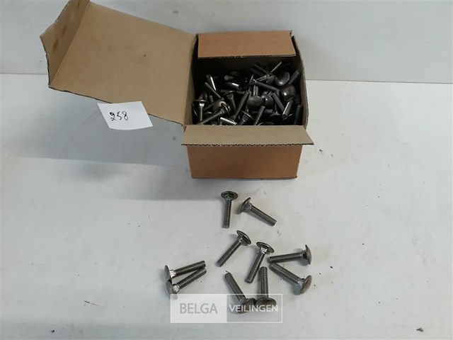 150 x houtbout inox a2 m6x30 mm - afbeelding 1 van  3