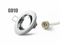 150 x solo chrome line plafond inbouwspots, gu10 - afbeelding 1 van  6
