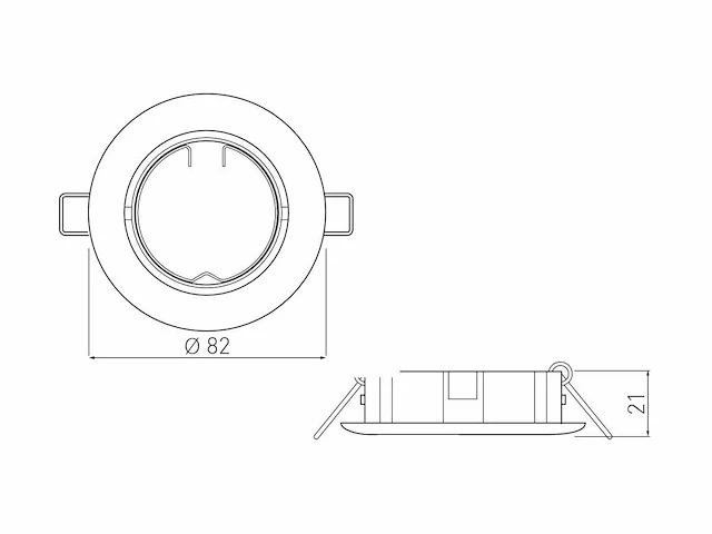 150 x solo chrome line plafond inbouwspots, gu10 - afbeelding 2 van  6