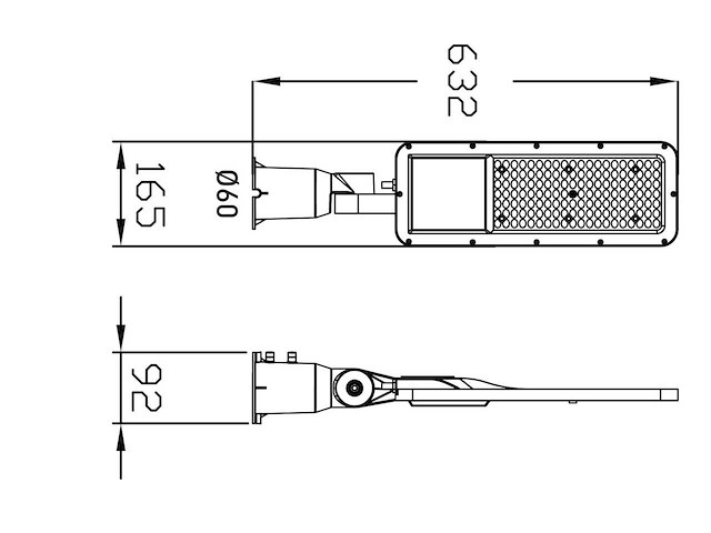 150w 5000k led straat verlichtingen waterdicht kantelbaar (12x) - afbeelding 10 van  10
