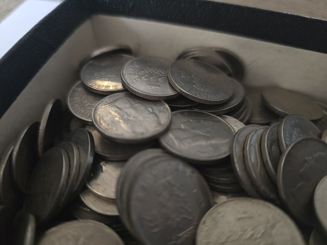 150x belgië: 1-frank munten gemengd (1961–1990) - afbeelding 3 van  5