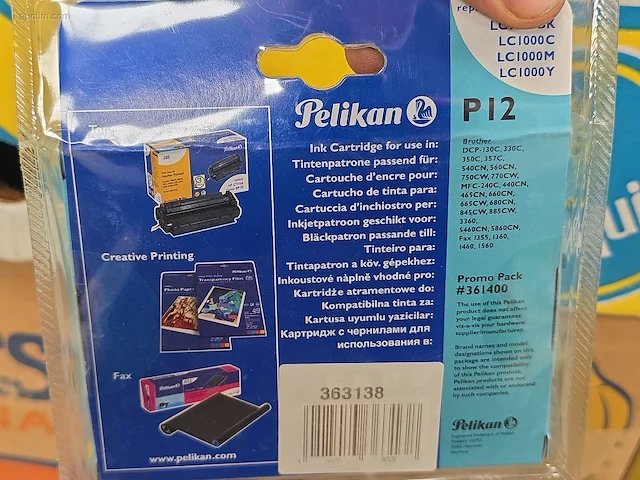 (150x) inktpatronen voor printers pelikan p12 - afbeelding 3 van  4