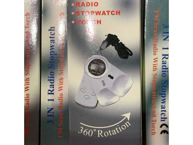 150x radio/stopwatch/torch 3-in-1 saxon - afbeelding 2 van  2