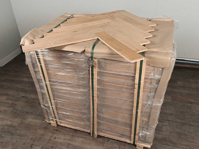 151 m2 parket eiken visgraat onbehandeld mutliplank - 540 x 90 x 14 mm - afbeelding 4 van  4
