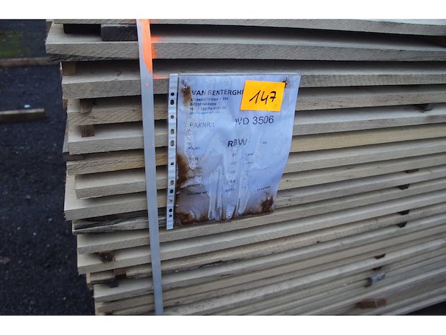 1,52 m³ eiken planken 22mm - afbeelding 1 van  4