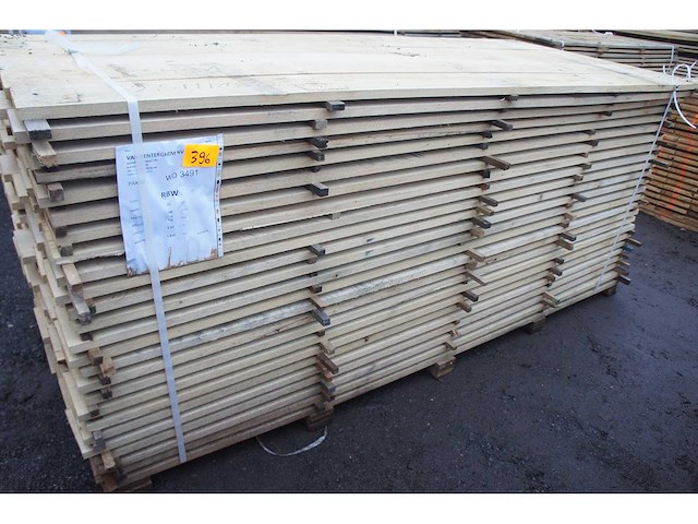 1,52 m³ eiken planken 22mm - afbeelding 1 van  4