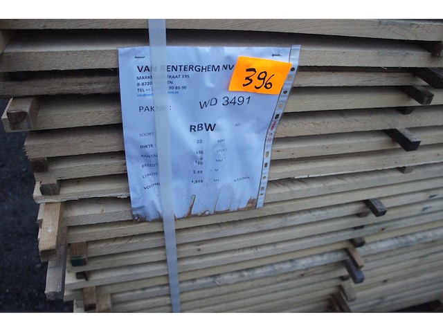 1,52 m³ eiken planken 22mm - afbeelding 2 van  4
