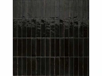 (1,56 m²) pablo zwarte zellige-effect binnenwandtegels w.6 x b.24 cm x dikte .10 mm - afbeelding 5 van  6