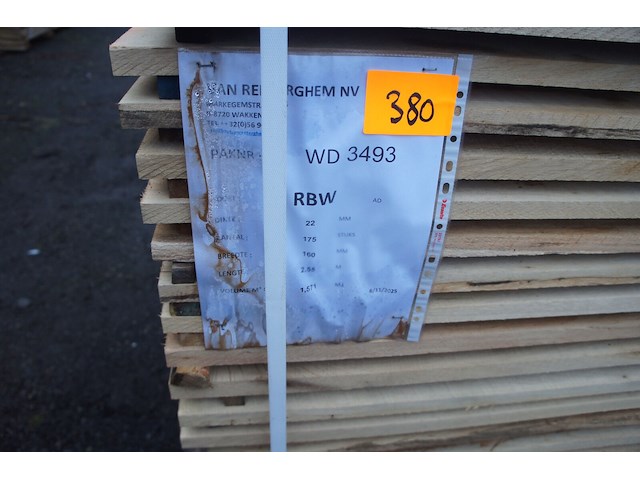1,57 m³ eiken planken 22mm - afbeelding 2 van  4