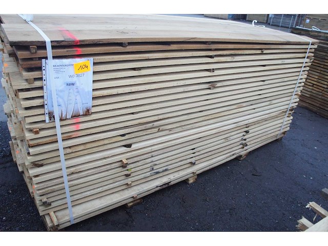 1,57 m³ eiken planken 22mm - afbeelding 1 van  3