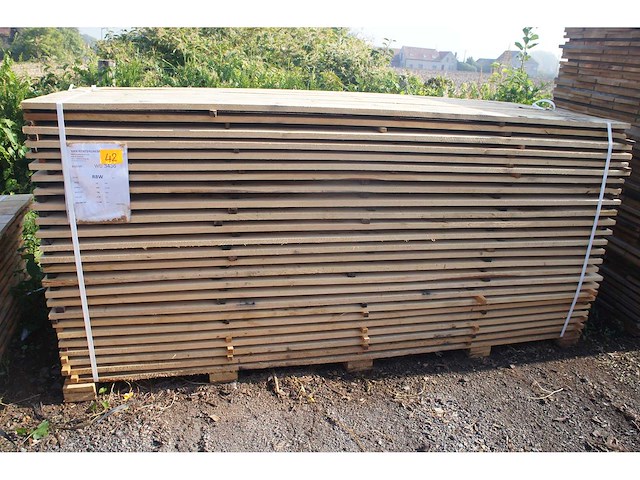 1,57 m³ eiken planken 22mm - afbeelding 1 van  4