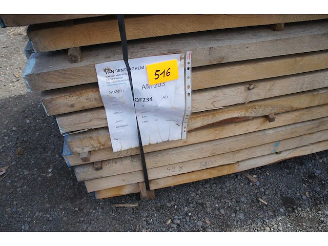 1,57 m³ eiken planken 54mm - afbeelding 2 van  4