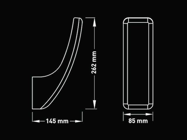 15w led wandlamp gebogen waterdicht (4x) - afbeelding 6 van  7