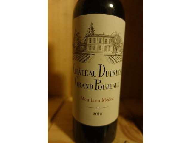 15x 37,5cl chateau dutruch grand poujeaux 2012 - afbeelding 2 van  3