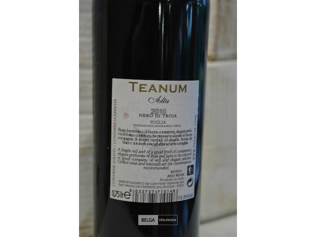 15x 75cl teanum nero di roia - afbeelding 3 van  3