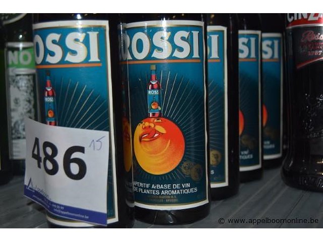 15x fles aperitief, rossi, 75cl - afbeelding 2 van  2
